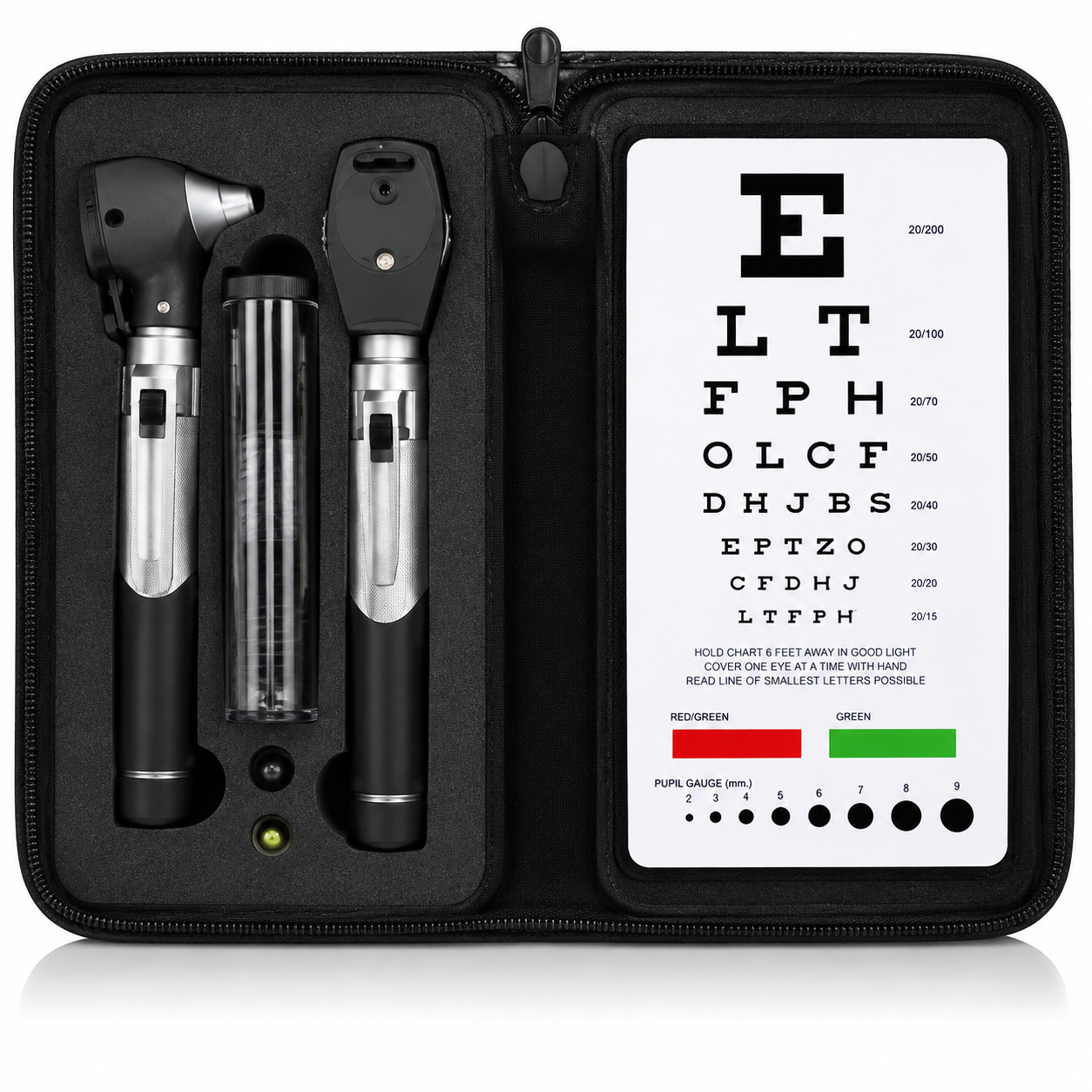 Fiber Optice Mini Otoscope Ophthalmoscope set