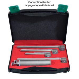 Conventional Miller Laryngoscope 4 Blade Set